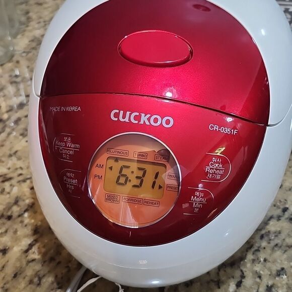 NEW CUCKOO 3-Cup ELECTRIC HEATING SMART RICE COOKER NON-STICK INNER POT REHEAT - Picture 14 of 15